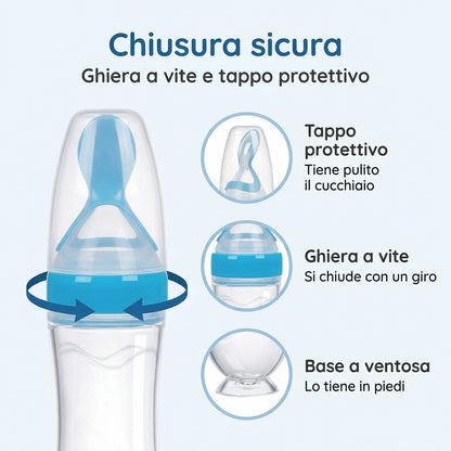 Cucchiaio a spremere per pappe senza pasticci